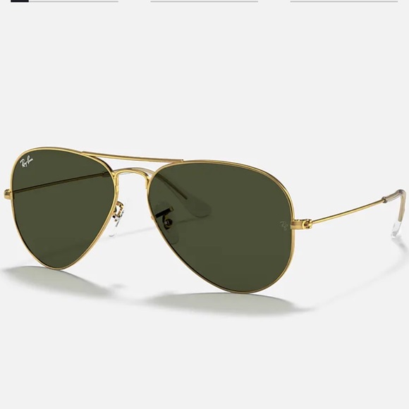 Ray-Ban Accessories - Ray-Ban Standard Gold Aviator Sunglasses 58mm